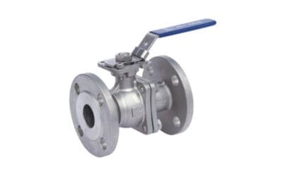 Flanged 2PC Ball Valve Mounting Pad Full Port