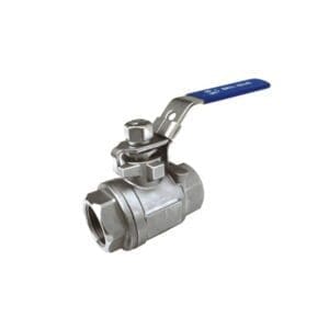 1 1/2" Stainless Steel 316 1000PSI 2 Pc Full Port Ball Valve