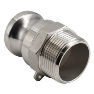 1 1/2'' Stainless Steel Camlock Male x NPT Male Type F Cam & Groove Fitting