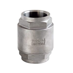 1" Stainless Steel 316 200PSI 2 PC Full Port Vertical Check Valve