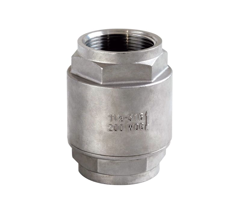 2-Piece-Veritcal-Spring-Check-Valve