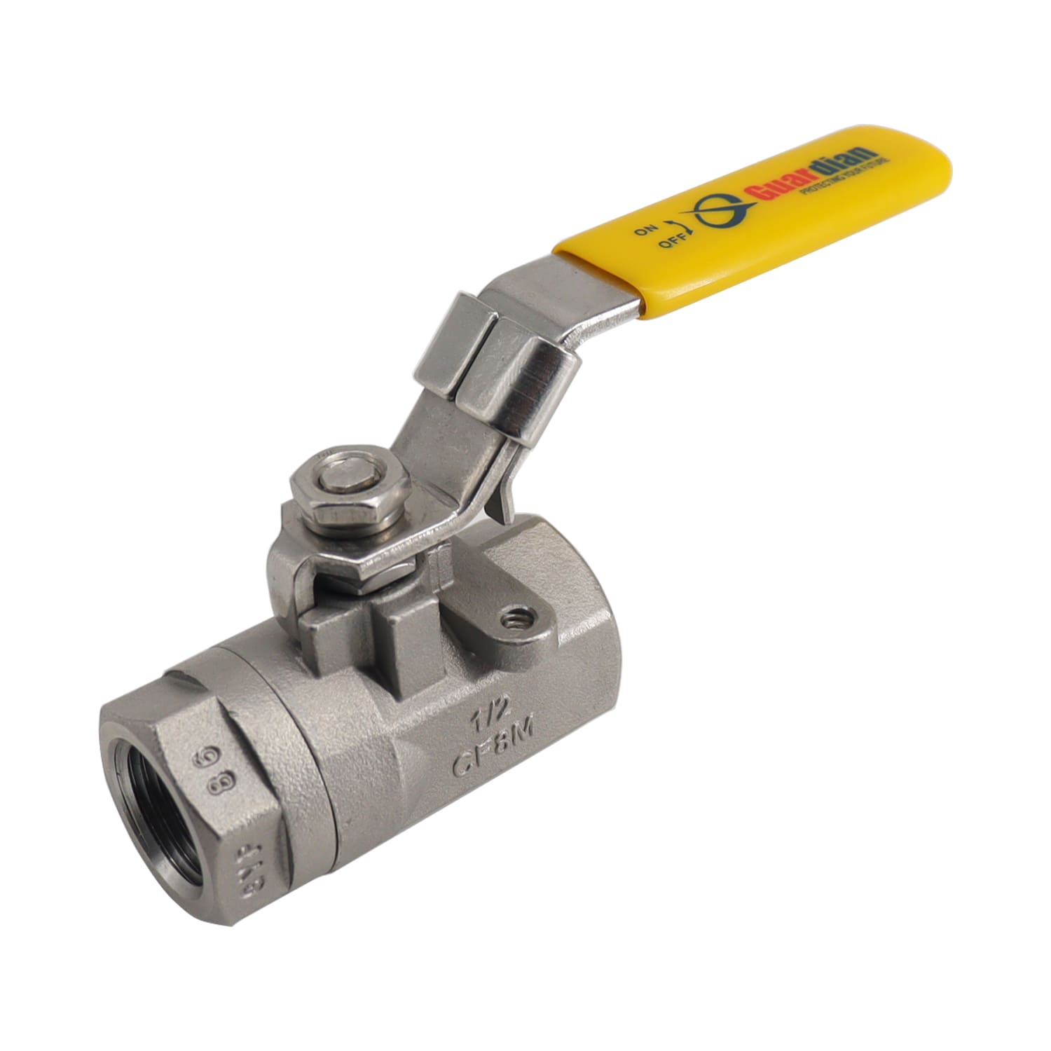 1/2” Stainless Steel 316 2000PSI 2 PC Reduced Port Ball Valve Blow Out Proof With Locking Handles 2 Piece Reduced Port Ball Valves 316 Stainless Steel