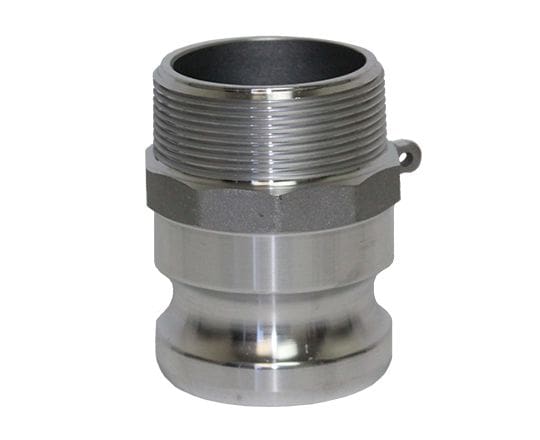 2 1/2″ Aluminum Male Camlock x Male NPT Threaded Type F Cam & Groove Fitting Camlock Adapter Fitting