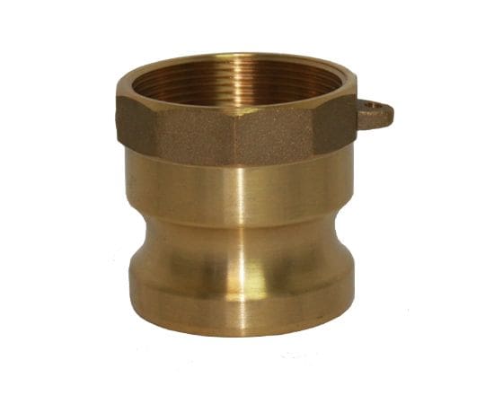 3″ Brass Male Camlock x Female NPT Threaded Type A Cam & Groove Fitting