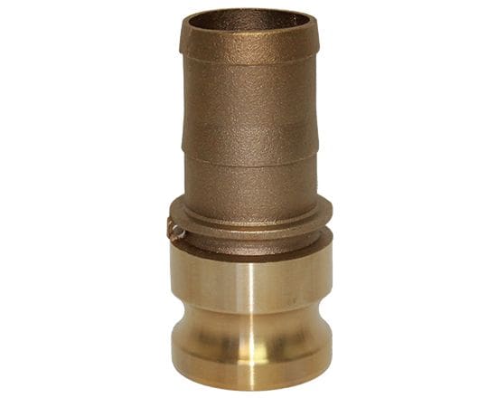 3/4″ Brass Male Camlock to Hose Shank Type E Cam & Groove Fitting