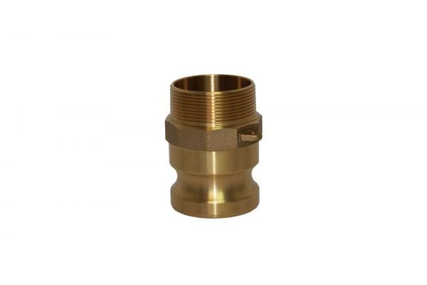 2″ Brass Male Camlock x Male NPT Threaded Type F Cam & Groove Fitting