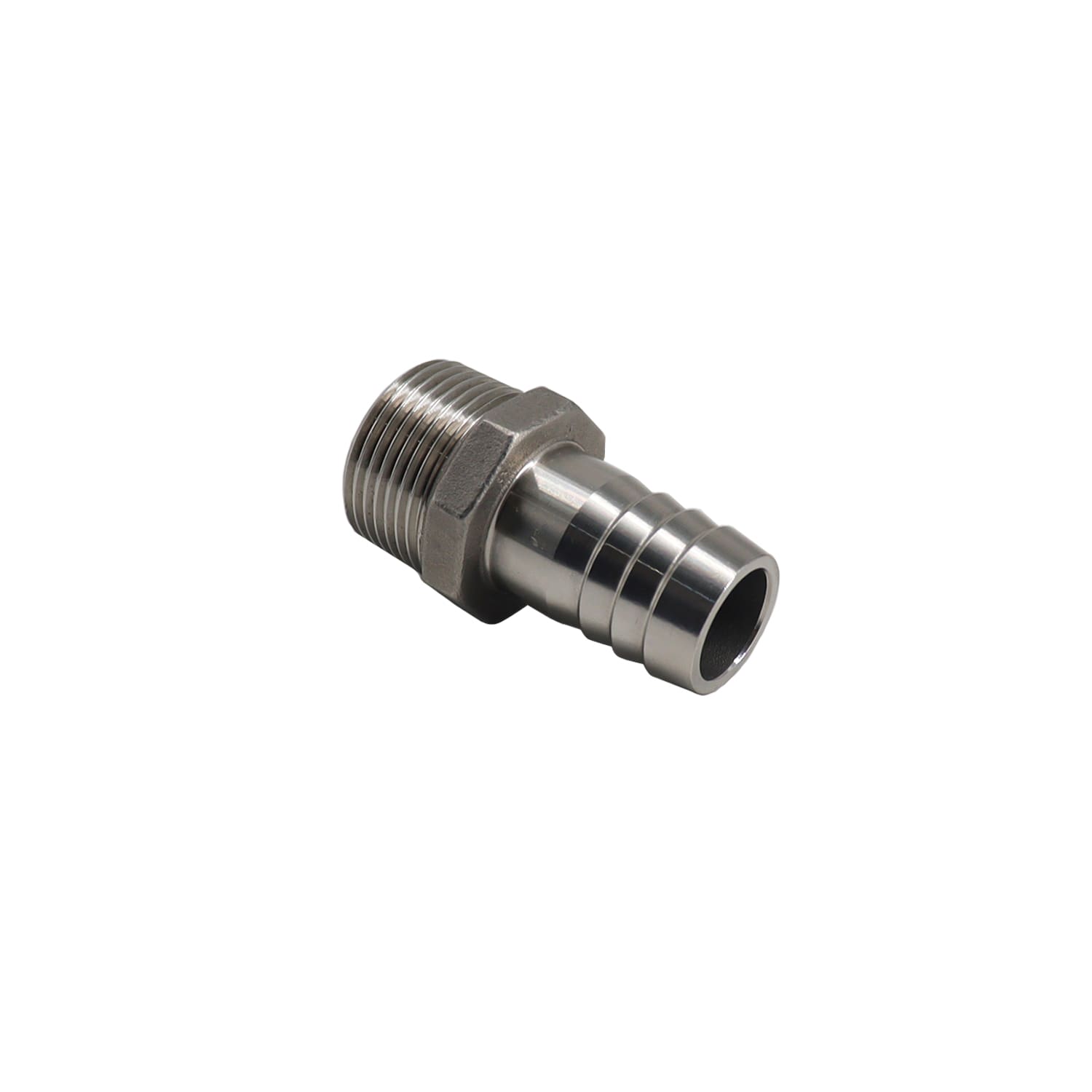 2 1/2″ KC King Nipple NPT x Hose Barb Stainless Steel 304