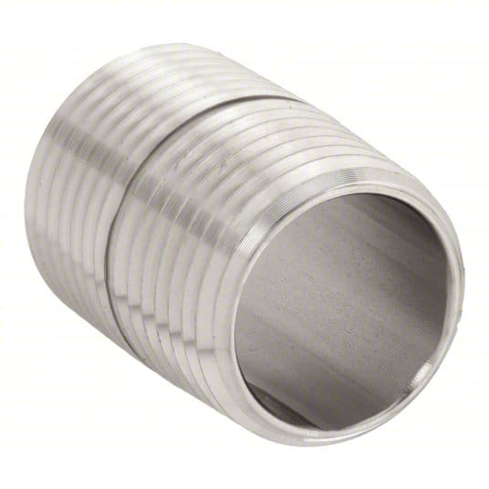 1” x Close 304ss Stainless Steel Nipple MNPT x MNPT Threaded Both Ends Schedule 40 