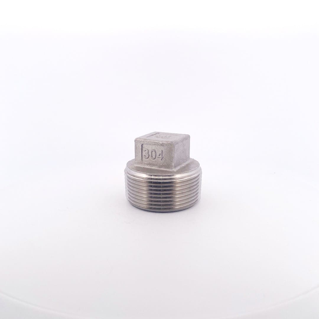 Pipe Plug Square Stainless Steel Class 150 Lead Free 304 Stainless Steel