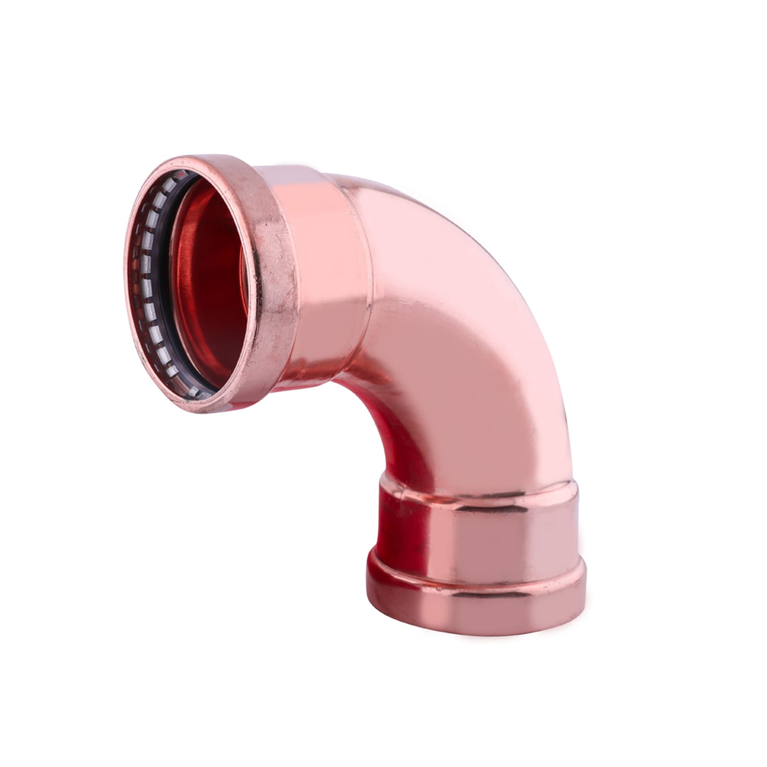 4” x 4” Copper Press XL 90░ Elbow Press Fit x Press Fit – Durable, High-Quality Copper Elbow for Large Plumbing & HVAC Systems, Easy to Install Zero Lead