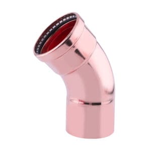 2-1/2'' x 2-1/2'' Copper Press XL 45░ Street Elbow Press Fit x FTG - Durable, High-Quality Copper Elbow for Large Plumbing & HVAC Systems, Easy Installation Zero Lead