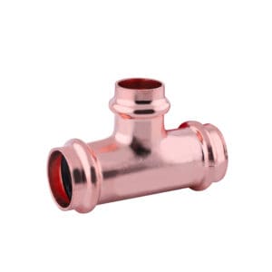 1 1/2'' x  1 1/2'' x  1 1/4'' Copper Press Tee Press x Press x Press