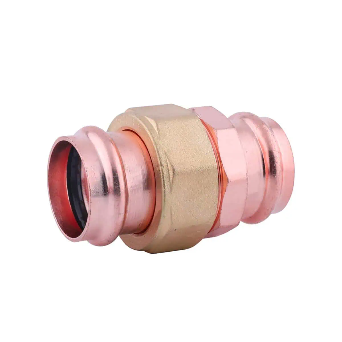 2” x 2” Copper Press Union, High-Quality Press Fit x Press Fit for Plumbing and HVAC Applications, Durable and Reliable, Easy to Install Zero Lead