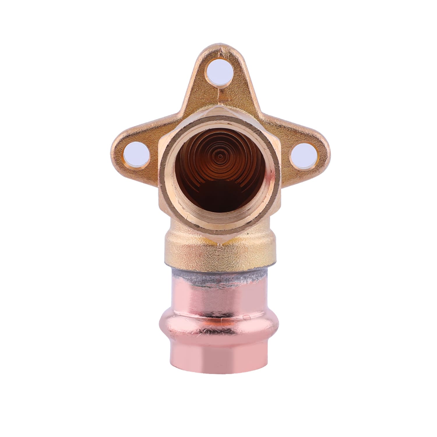 3/4” x 3/4” Copper Press 90░ Drop Ear Elbow Press Fit x FNPT Female Threaded NPT – High-Quality, Durable Copper Elbow for Plumbing & HVAC Systems, Easy Installation Zero Lead