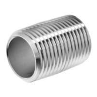 Stainless Steel 304 316 Pipe Nipple Schedules 10 20 40 80 threaded TBE & threaded one end TOE